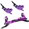 ReachMall Set freno a disco idraulico a quattro pistoncini in lega di alluminio 800/1450 mm, tubo dell'olio sinistro-anteriore destro-posteriore design per mountain bike ciclismo
