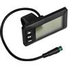 Generic Display LCD per bici elettrica, connettore impermeabile a 5 pin per bici elettrica, display LCD GD01, compatibile con controller JN