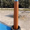 Generic Cuscinetto di sicurezza per pali da basket, 2,1 m, imbottitura in schiuma per parco giochi all'aperto, adatto per pali da 2 a 30,5 cm, protezione durevole per garage, design quadrato per la massima