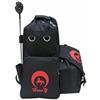predolo Zaino Stivali Equitazione Capiente Borsa Stivali Equitazione Resistente Accessori Sportivi per Equitatori, Allenamento, Borsa Da Equitazione HM-148 Con Motivo B, Nero, Nero Con Motivo Rosso