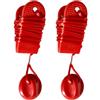 Kivivaka Dispositivo di arresto dell'interruttore di blocco del tapis roulant costruito per tapis roulant circolare rotondo e altri tipi di telaio standard per tapis roulant (rosso S 2PCS)