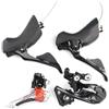 Generico Compatibile con Il Gruppo Shimano 105 R7000 2x11 velocità Bici da Strada, Deragliatore FD-R7000 RD-R7000 Aggiornamento da 5800,Componenti(SS Black)