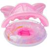Generico Gonfiabili Piscina Bambini,Materassino acquatico a forma di farfalla con protezione solare e tettoia | Gonfiabili Piscina Bambini | All'aperto giardino laghetto giochi estivi spiaggia nuoto mare lago