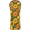 GuoChe Set di coperture per mazze da golf, in pelle di alta qualità, impermeabili, con etichette intercambiabili n. per legni e conducenti, ibridi, caldi, girasole, limone, floreale