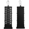 Eminchu Tabellone Segnapunti per Conteggio dei Colpi dal Design Compatto a 18 Buche per la Pratica del Golf in ABS All'aperto 16,5x6 Cm (Black)