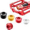 ReachMall 2 Pz Pedali Della Bici Coperture M14xP1.0 In Lega di Alluminio Antipolvere Per 14mm Pedali Riparazione Protezione Parti Ciclismo Esterna
