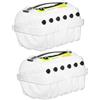 DINHEAROM Scatola Porta Lenza da Pesca 2 Pezzi in Plastica 6 Scomparti Organizzatore Efficiente per Bobine di Filo da Pesca e Viaggi