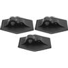 Tomotato Fascia per Corda, Supporto in PVC con 2 Fori Esagonali, 3 Pezzi, Montaggio per Barche Gonfiabili Kayak Canoe
