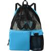 Generic Borsa da nuoto, grande, impermeabile, portatile, in rete, per fitness, allenamento, palestra, giochi all'aperto, nuoto, per donne, uomini e adulti
