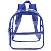 Generico Zaino trasparente per studenti e attività all'aperto versatile borsa a doppia tracolla trasparente per spostamenti quotidiani e attività ricreative (Blue One Size)