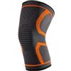 bayicie Ginocchiera sportiva lavorata a maglia leggera traspirante ginocchio manica a compressione donna uomo elastico fitness all'aperto basket corsa