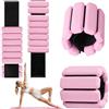Voltvera Set di 2 pesi per caviglie e polsi, 2 x 0,45 kg, regolabili, per esercizio, camminata, corsa, yoga, aerobica, pilates, braccialetto da fitness, 32 x 7 cm
