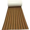 MAGICLULU Tappetino Antiscivolo Cuscino per Ponte Yacht 45x240cm in PVC per Barca Marrone Pavimento Sintetico Shockproof per Decorazione e Sicurezza