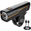 EBUYFIRE BUYFIRE Luce Bicicletta Anteriore Ricaricabili usb, Luci bicicletta led, 4 Modalità Faro bici anteriore per Strada Mountain Ciclismo Pesca di notte, Accessori per biciclette