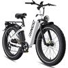 RINCC RN60 Bici Elettrica MTB,E-Bike Uomo, 960Wh 20Ah Batteria,Gamma PAS Autonomia di 100-120km,250 W,Pneumatici All Terrain Fat 26"*4,0",Freni Idraulici Anteriori e Posteriori,7 Velocità (Bianco)
