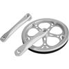 ReachMall Guarnitura pieghevole per bicicletta, 170 mm, 52 denti, foro quadrato, in lega di alluminio, corona con disco di protezione, per bici a velocità singola o variabile
