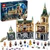 LEGO 76389 Harry Potter La Camera dei Segreti di Hogwarts, Castello Giocattolo Modulare con Sala Grande e Minifigure d'Oro del 20° Anniversario, 9 - 99 anni