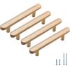 Evionlin 10 pezzi Maniglie in legno da 9,6 cm per ante dell'armadio, cassetti