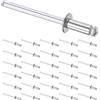 YiChuangXin Rivetti ciechi pop, rivetti ciechi, rivetti in alluminio (2,4 x 6 mm, 220 pezzi)