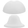STOBAZA Paralume Plastica 2 Pezzi Copri Lampada Design Semplice e Versatile per Lampade da Comodino e Piantana Ricambio Paralume Soffitto e Parete