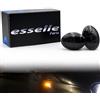 Esselle Parts Coppia Frecce Laterali Nero Fumé Statiche a LED per Fiat 500, 500L, Abarth 500 595 695, Plug and Play Canbus Nessun Errore