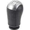 Partuto Pomello del Cambio Manuale a 6 Velocità - Leva del Cambio per Auto - per Ford Focus 2005-2012 Plastica Nero Argento - 1 Pezzo
