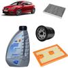 OP Kit tagliando 3 filtri + 4L olio Q8 5W30 per Seat Leon 5F 1.4 TSI 2012-2019