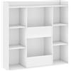 AIYAPLAY Mobile Contenitore per Bambini, Libreria per Bambini con 8 Scomparti e Ripiano Superiore, 104x29x101,5 cm, Bianco | Aosom Italy