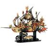 Piececool 3d Metal Puzzle Nave Pirata, Navi con Ali 3D Puzzle Metallo per Ottone