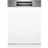 Bosch SBI4ECS28E, serie 4, lavastoviglie Smarter XXL parzialmente integrata 60 cm, cassetto portaposate, lavastoviglie Made in Germany, particolarmente silenziosa, asciugatura extra, SpeedPerfect