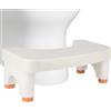 bssmmai Sgabello da Toilette Regolabile, per Adulti, per Adulti e Bambini, Sgabello per WC Antiscivolo, 4 Altezze da 15 a 21 cm
