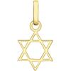 CARISSIMA Pendente Piccola Stella di David in Oro Giallo 9 ct per Donna - CATENA NON INCLUSA