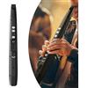ABSM Sassofono Flauto Elettrico Tipo H Blowpip Nero Glissando 42,2*4,3*3,8cm