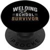Funny Welding School Design Future Welde Saldatore sopravvissuto a scuola di saldatura, design vintage PopSockets PopGrip Adesivo
