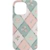 Floral Aesthetic Flower Botanical Gifts Custodia per iPhone 14 Pro Max Motivo a scacchi pastello Cottagecore Tea Fiori di campo Floreale