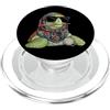 Vintage Retro Knitting Cute Lover Women Sea Turtle Ocean Granny Square Crochet Yarn Crochet Lover PopSockets PopGrip per MagSafe