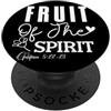 Studio di Crescita Spirituale Frutti dello Spirito Galati 5:22-23 Design Motivazionale PopSockets PopGrip Adesivo