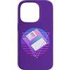 Retro PC Computer 80s Vaporwave Memorabi Custodia per iPhone 14 Pro Vaporwave 80s Memorabilia Retro 3.5 Floppy Disc