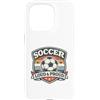 Retro Soccer Mom and Vintage Sports Fan Custodia per iPhone 15 Pro Calcio forte e orgoglioso | Retro Vintage Soccer Mom Ball