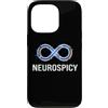 Neurodivergent Pride & Spectrum Aestheti Custodia per iPhone 13 Pro Neurospicy Infinity Loop | Autismo ADHD Umorismo - Glitch Art