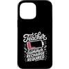 Exhausted Teacher Summer Vacation Humor Custodia per iPhone 13 Pro Max Richiede una ricarica estiva a batteria scarica per insegnanti