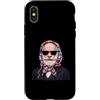 Vintage Retro Knitting Cute Lover Women Custodia per iPhone X/XS Filato quadrato per uncinetto Charles Darwin Evolution Theory Granny