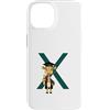 Timowo Studio Custodia per iPhone 14 Giraffa Diploma Lettera X Alfabeto Animale