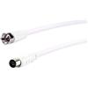 Schwaiger KVCK171532 - Cavo adattatore SAT 75 dB, F/IEC femmina, 1,5 m, colore: Bianco