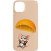 namo-Tee Custodia per iPhone 14 Plus Simpatico topolino con paracadute arancione - motivo animale fruttato