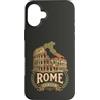 Roma Italia Ancient Colosseum Roman Trav Custodia per iPhone 16 Plus Vintage Roma Italia Colosseo Antico Romano Punto di riferimento 2