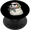 Vintage Retro Knitting Cute Lover Women Samoiedo Dog Granny Square Crochet Yarn Crochet Lover PopSockets PopGrip Adesivo