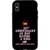 America USA annual no kings celebration Custodia per iPhone X/XS 250° ANNIVERSARIO DI NON AVERE UN RE
