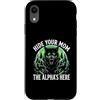 Alpha Wolf Sigma Moon Greek Alpha Wolf S Custodia per iPhone XR Nascondi tua moglie The Alpha is Here Wolf Maschio Werwolf Meme
