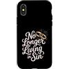 Citazioni di umorismo religioso Custodia per iPhone X/XS No Longer Living In Sin Matrimonio Sposi -